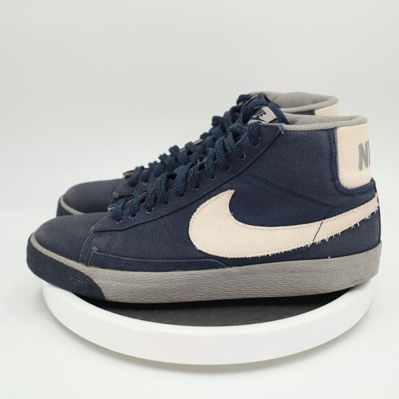 Nike Blazer Mid Canvas Mens Size 10 Obsidian Blue 2010 White 315877-402 Sneakers main image 9